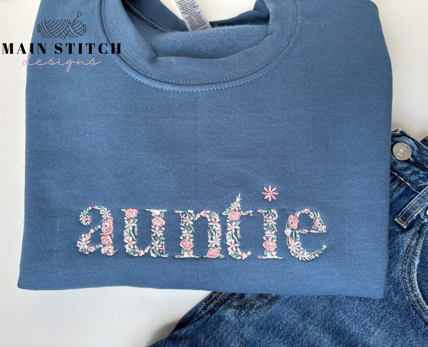 Embroidered Floral Sweater