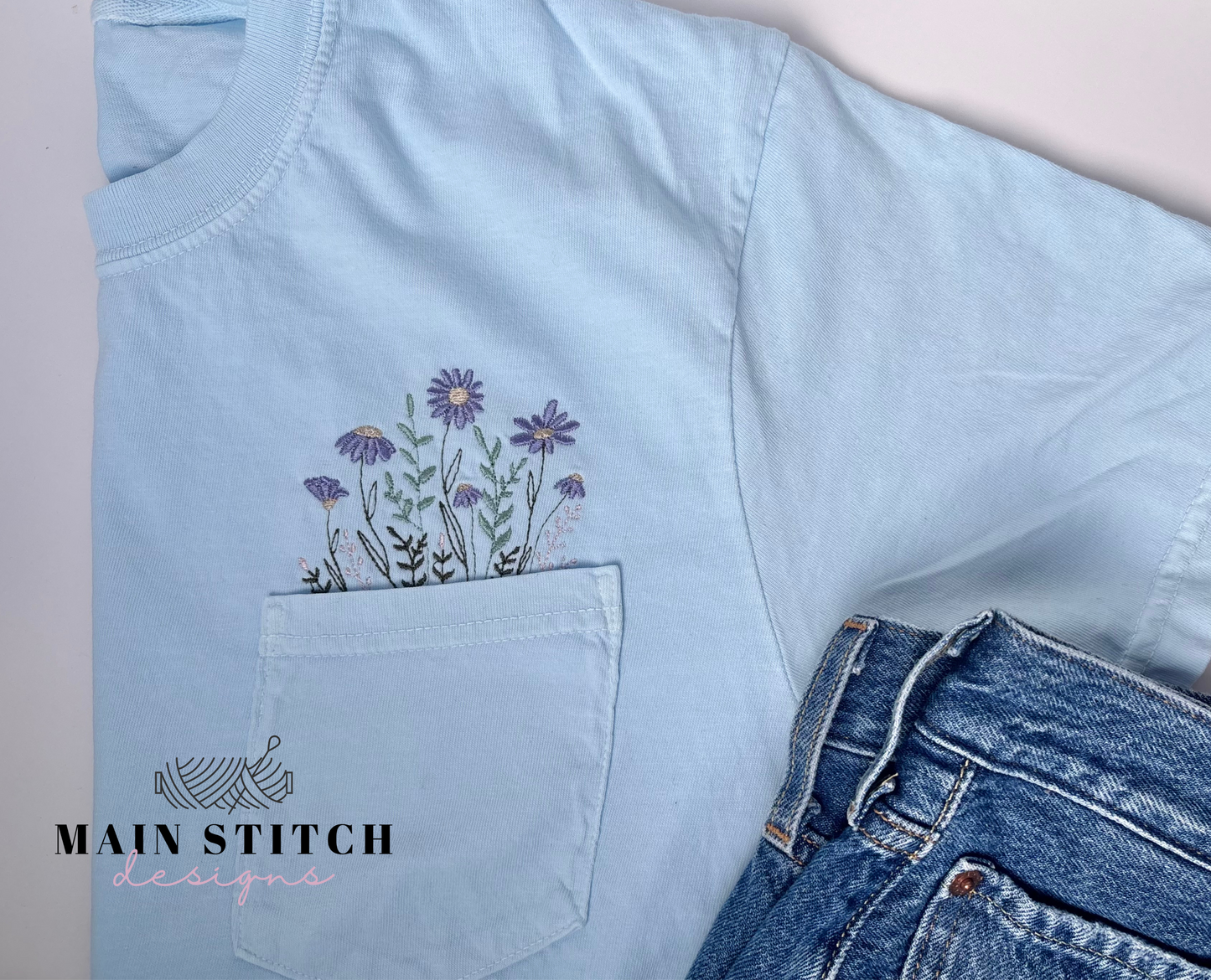 Floral Pocket T-Shirt