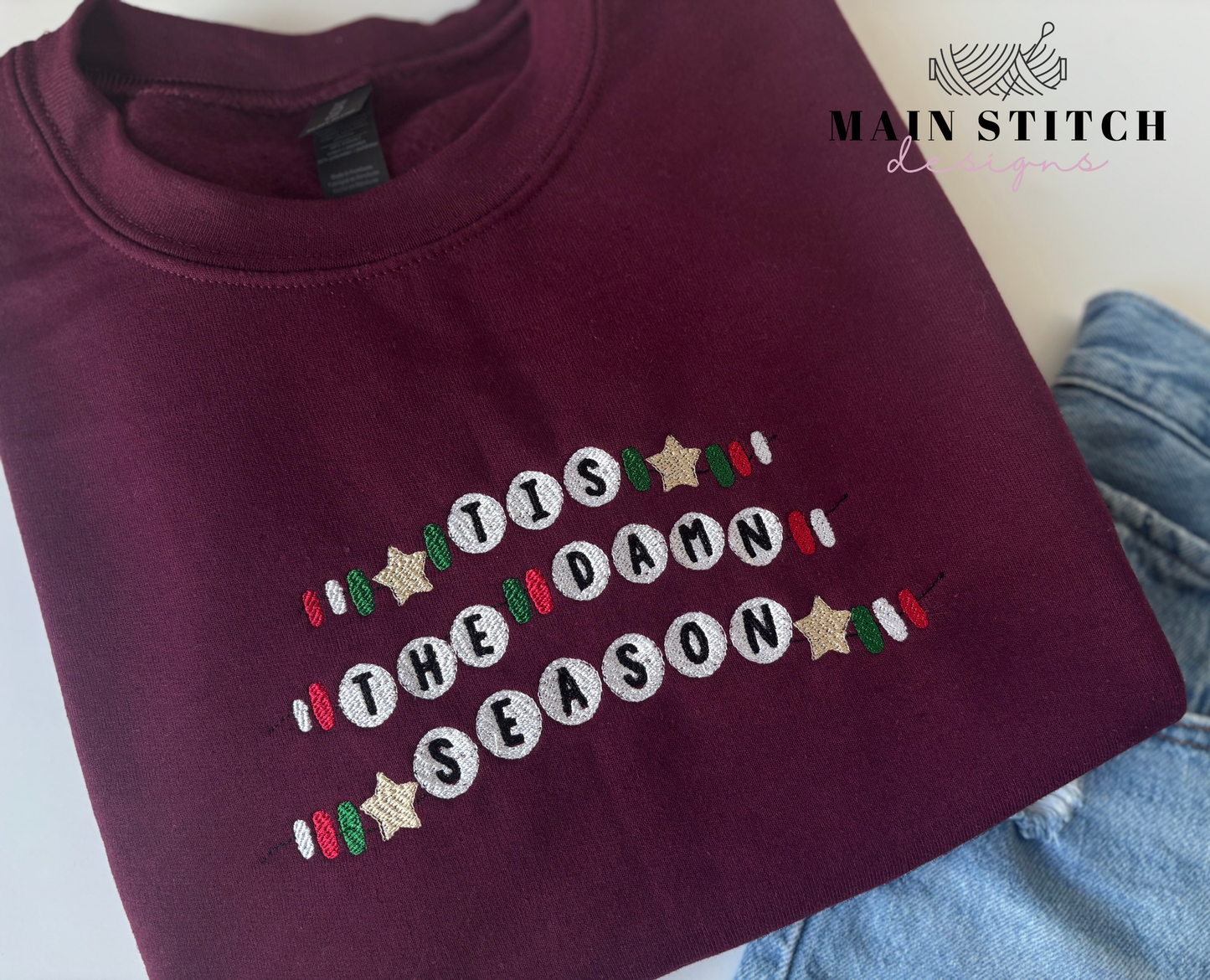 tis the damn season crewneck