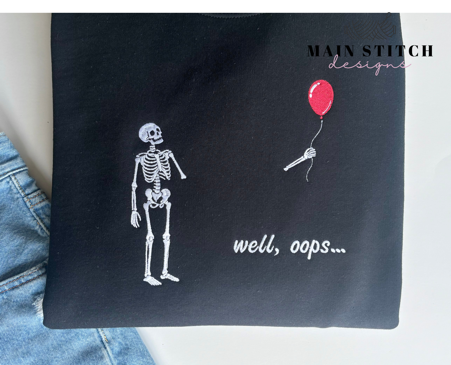 Skeleton Balloon Sweater
