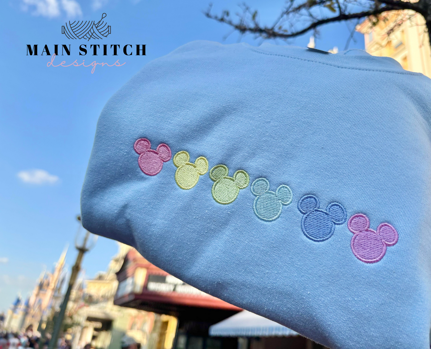 Rainbow Mouse Crewneck
