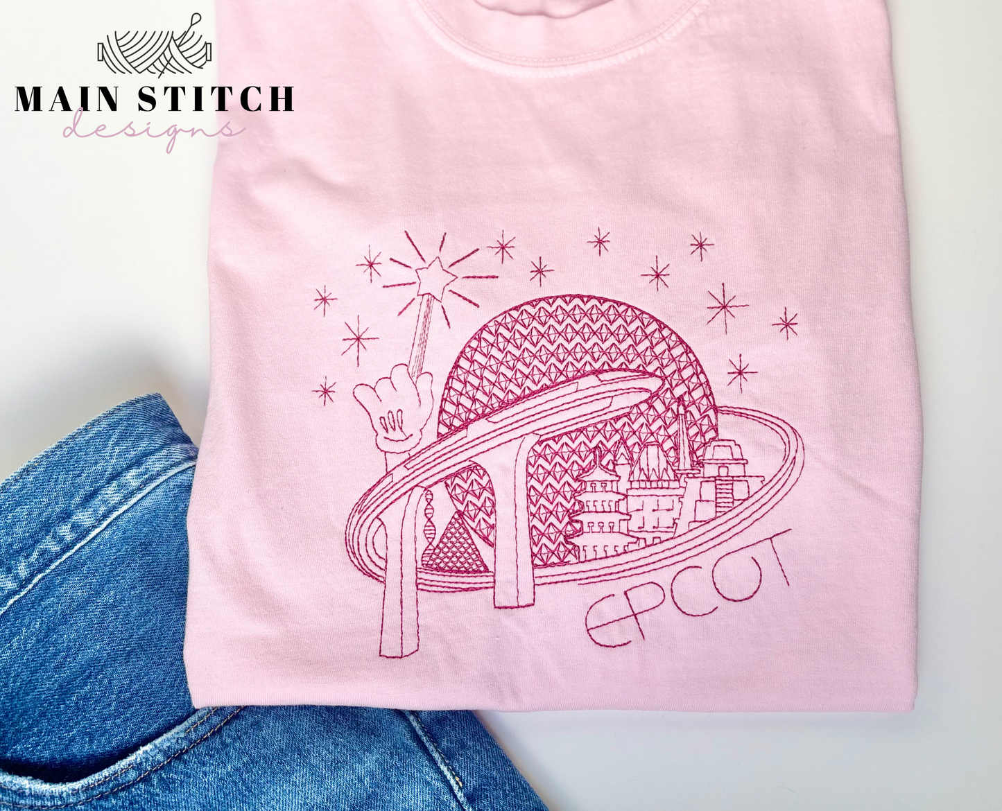 EPCOT Embroidered T-Shirt