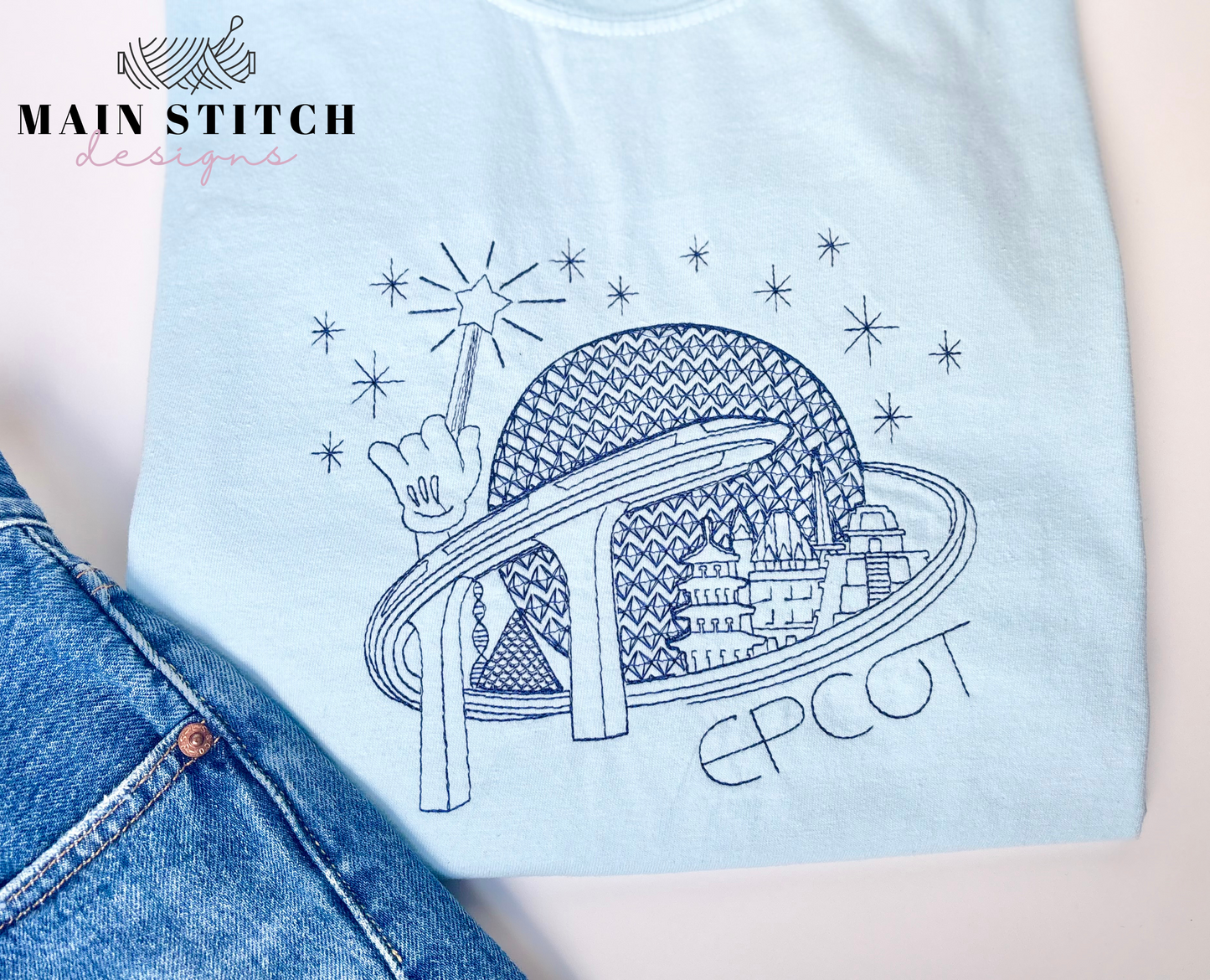EPCOT Embroidered T-Shirt