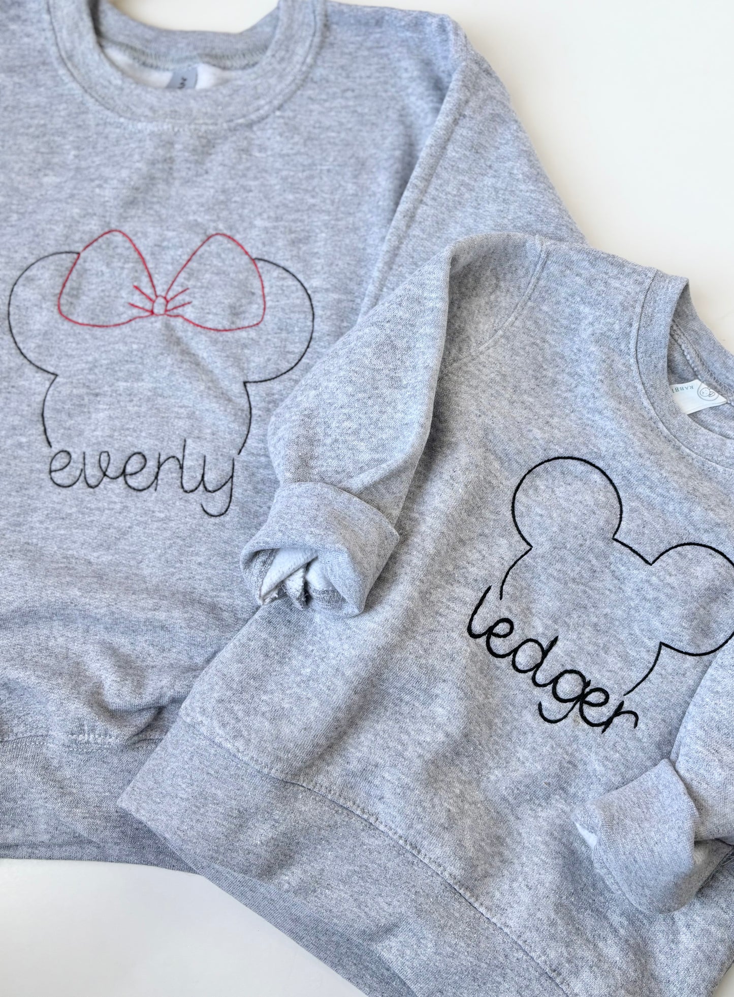 Custom Minnie and Mickey Sweaters