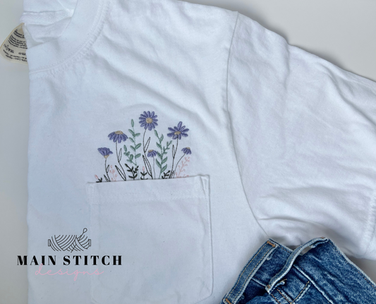 Floral Pocket T-Shirt