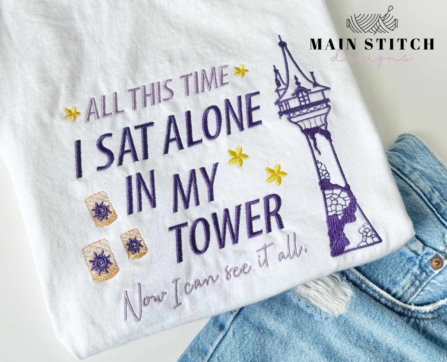 T.S. X Rapunzel Embroidered T-Shirt