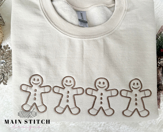 Gingerbread Embroidered Sweater