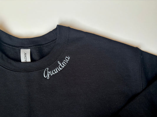 Grandma Collar Detail Crewneck