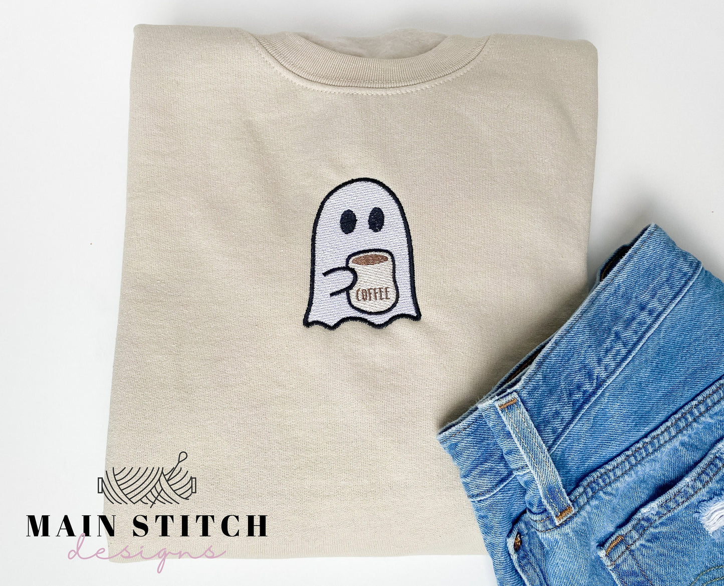 Little Spooky Coffee Ghost Sweater