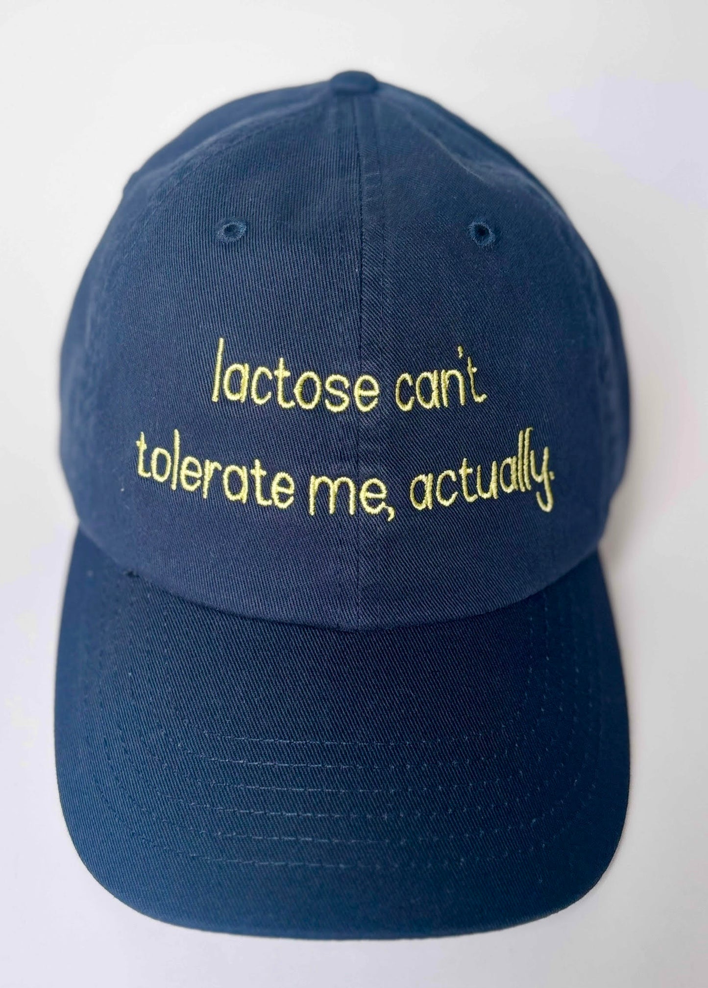 Lactose can't tolerate me, actually Baseball Cap